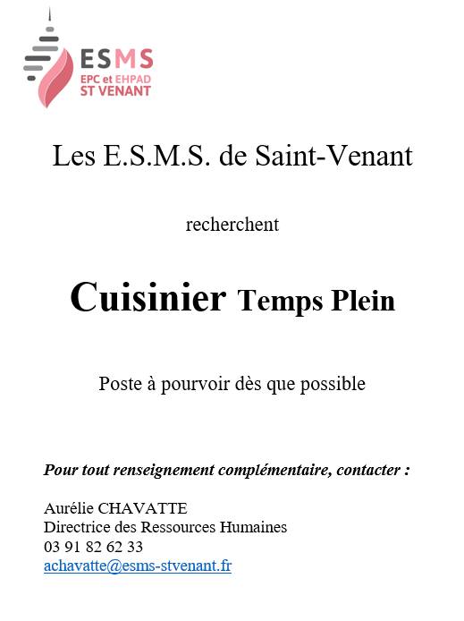Cuisinier Temps Plein